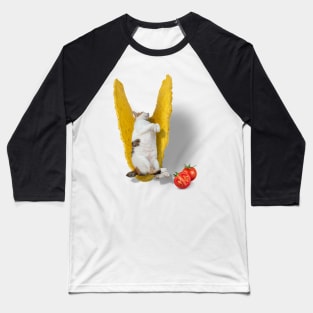 Taco Kitty Cat (Calico Cat) Baseball T-Shirt